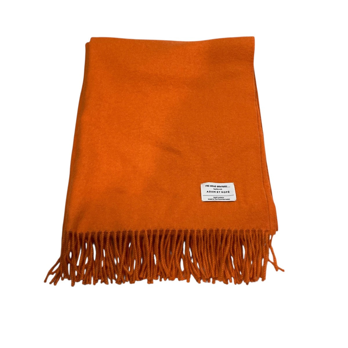 THE INOUE BROTHERS×Adam et Rope 大判ストール オレンジ｜【公式