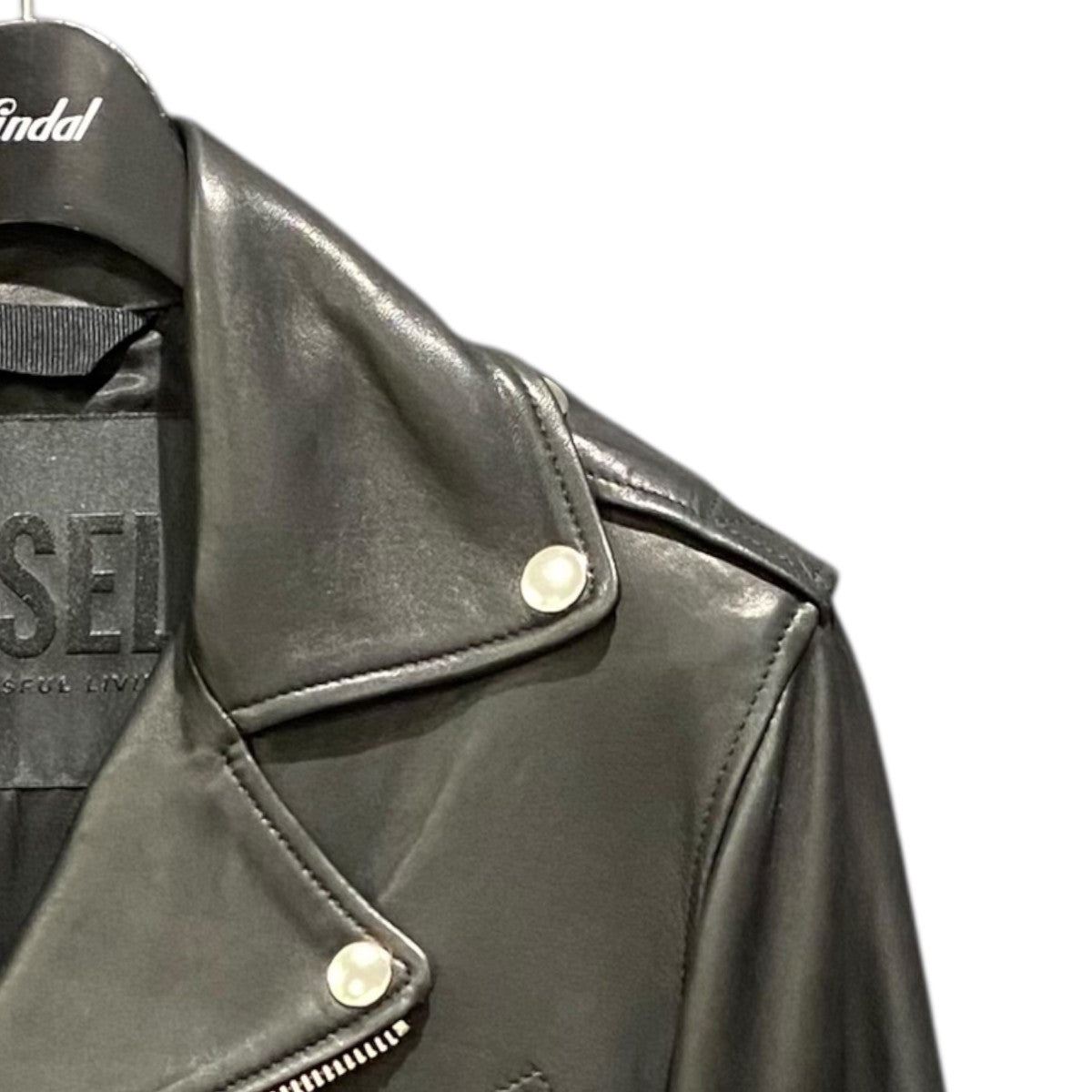 DIESEL(ディーゼル) レザージャケット ブラック サイズ M｜【公式