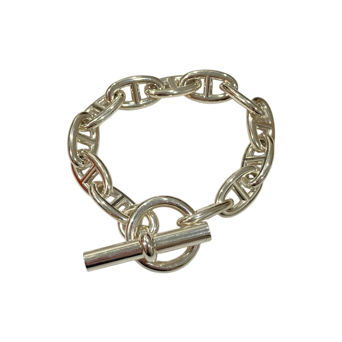 HERMES(エルメス) シェーヌダンクル GM12コマブレスレット シルバー