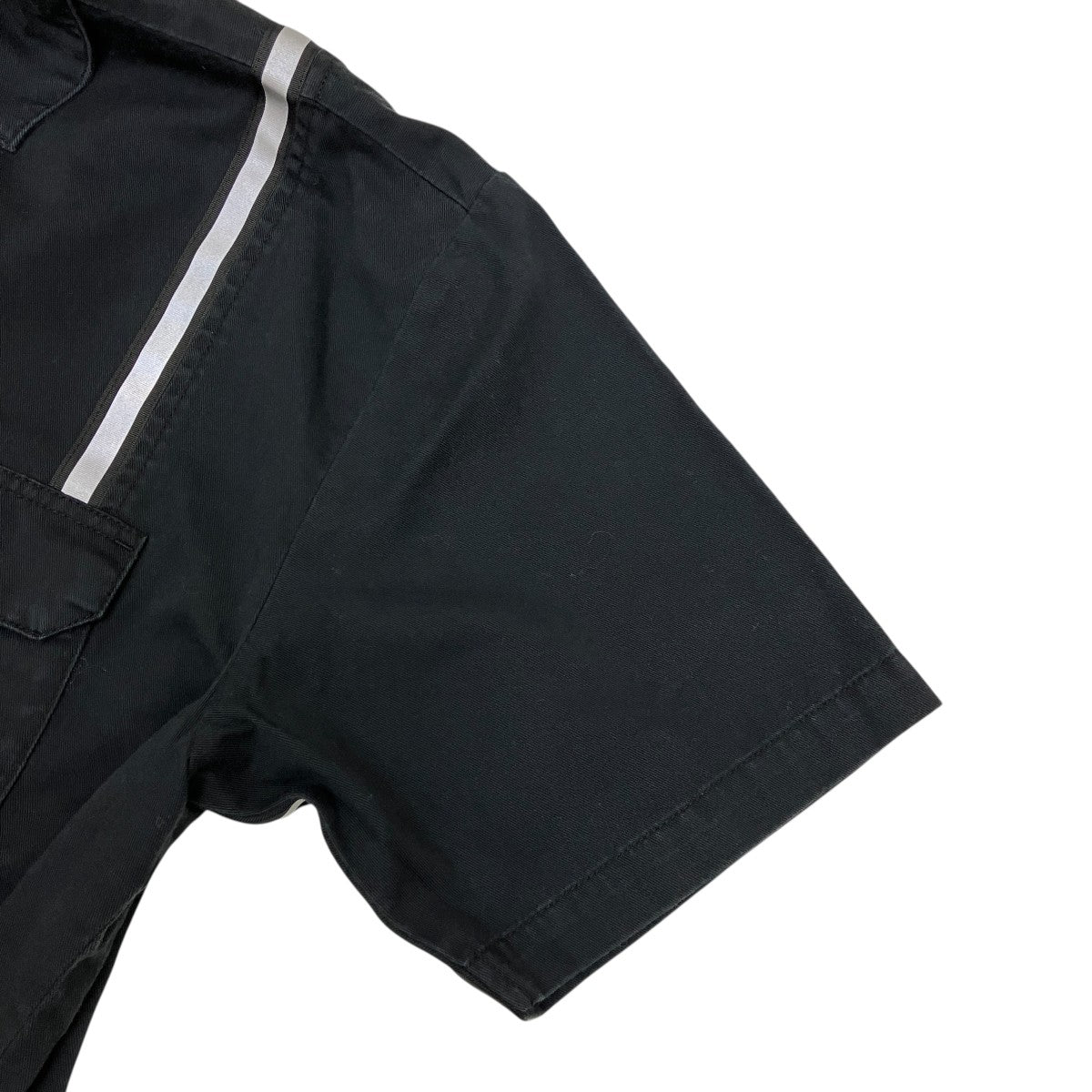 Supreme(シュプリーム) Reflective stripe S／S半袖シャツ ブラック