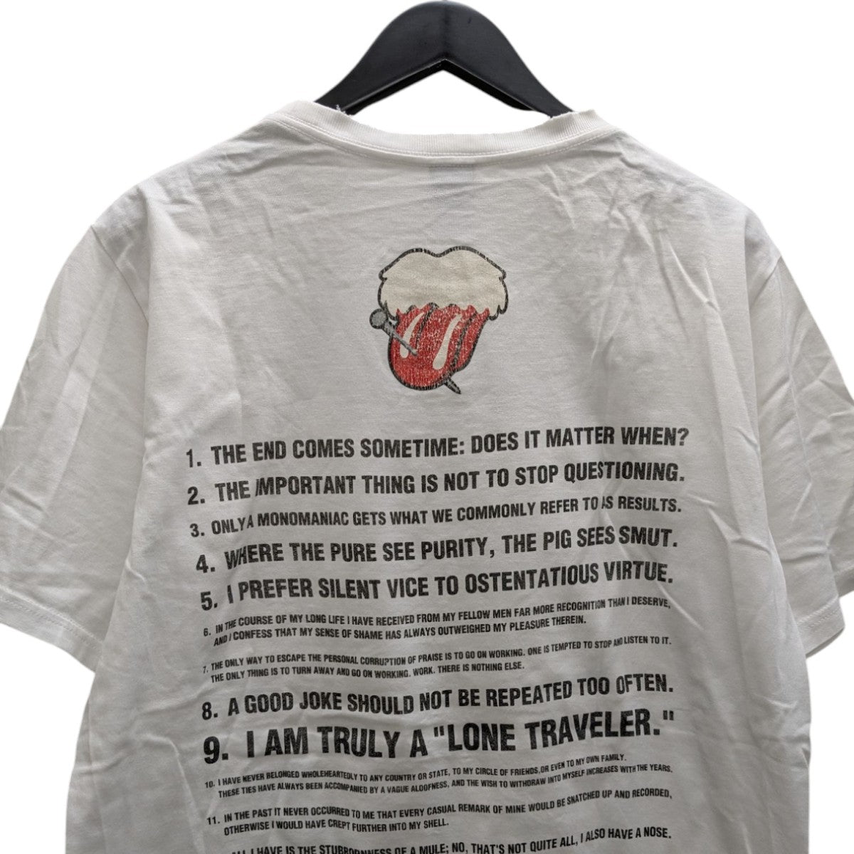 NUMBER (N)INE(ナンバーナイン) 03SSカート期ベロTシャツ ホワイト