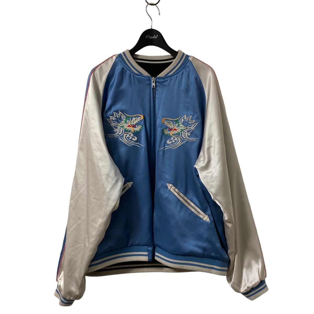 SAPEur(サプール) リバーシブルスカジャン スカイブルー サイズ L