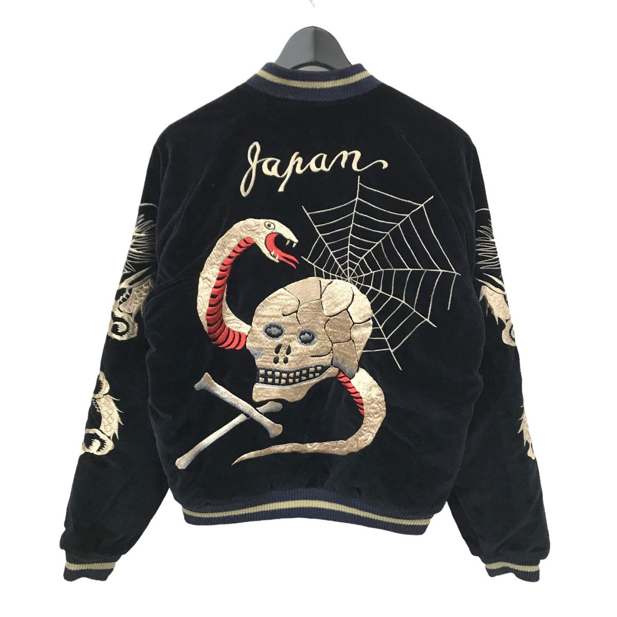 TAILOR TOYO(テーラー東洋) 別珍 リバーシブル スカジャン 髑髏×赤虎