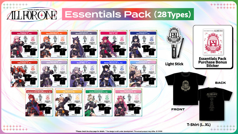 In-Stock Merch】hololive English 3rd Concert -All for One- Concert