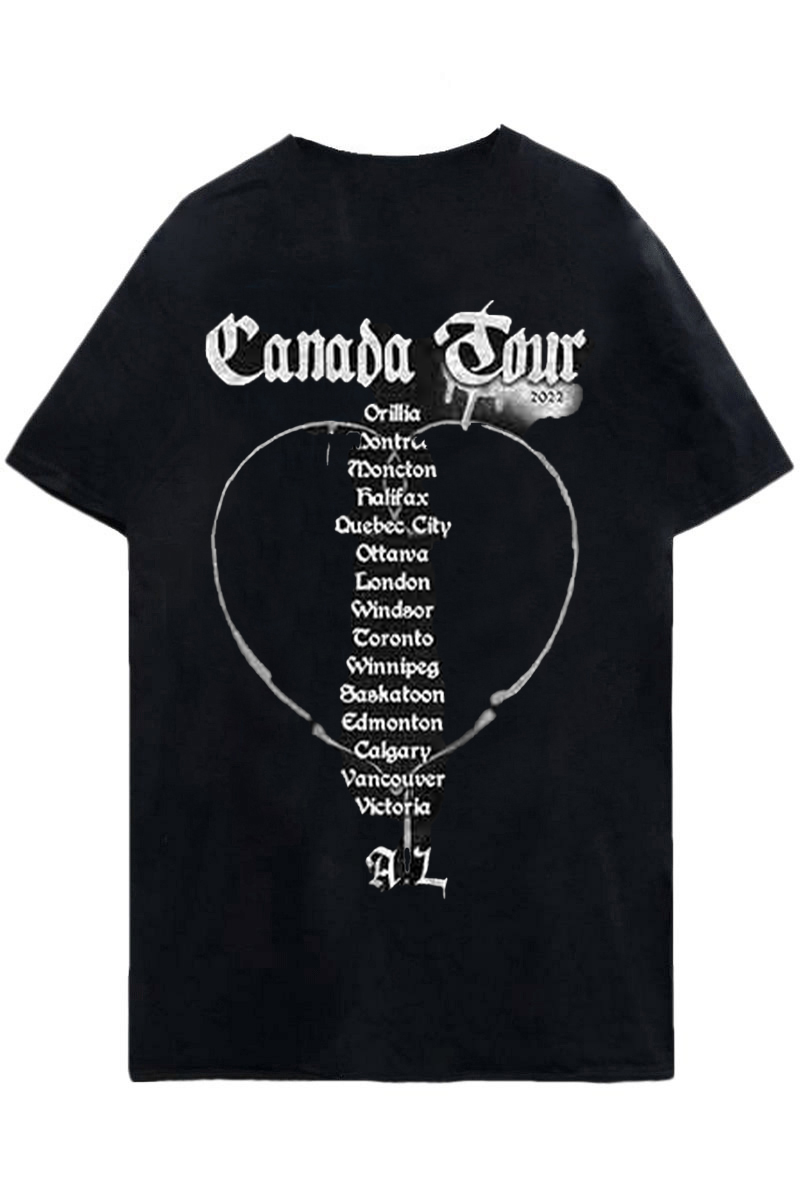 AVRIL LAVIGNE UNISEX T-SHIRT: LOVE SUX (BACK PRINT) / ロック