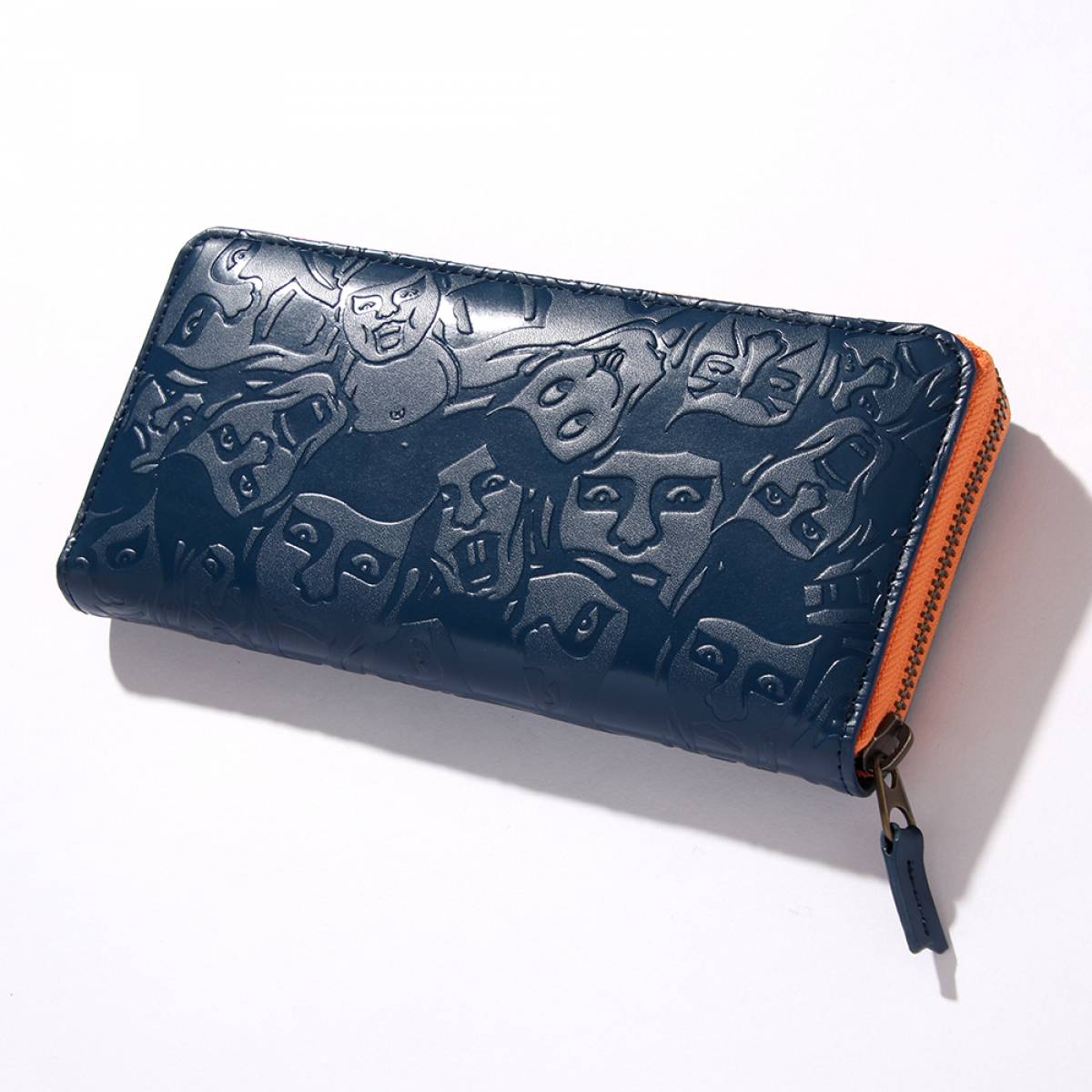 予約商品】PUNK DRUNKERS アイツ総柄長財布 - BLUE / ロック