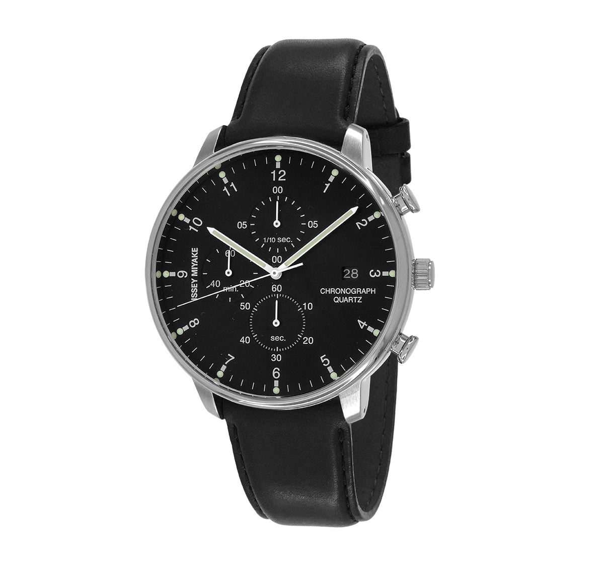 Issey Miyake - Issey Miyake C Black Chronograph Watch, Black
