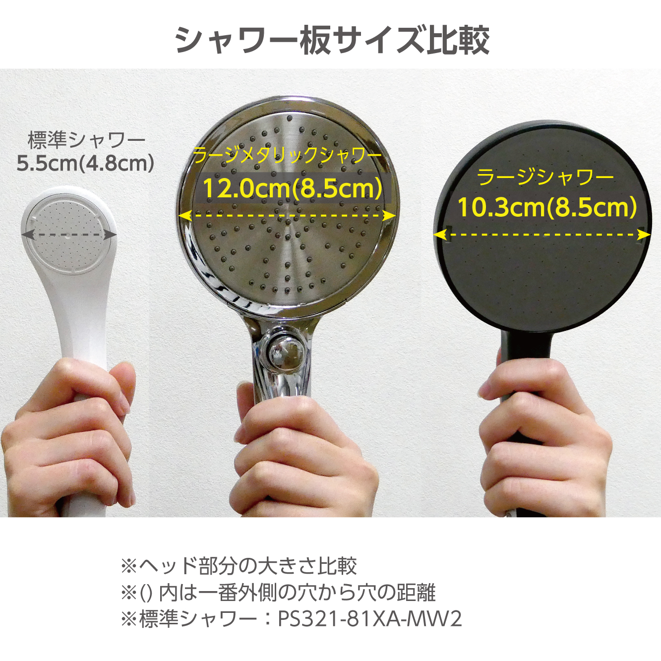 SANEI MALL（サンエイモール） / ラージメタリックシャワーヘッド