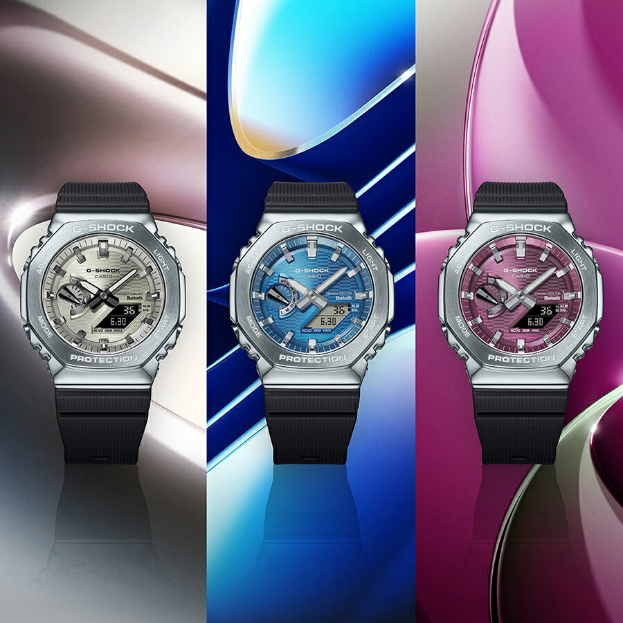 G-SHOCK メタルカバード オクタゴン GBM-2100A-2BJF メンズ ソーラー