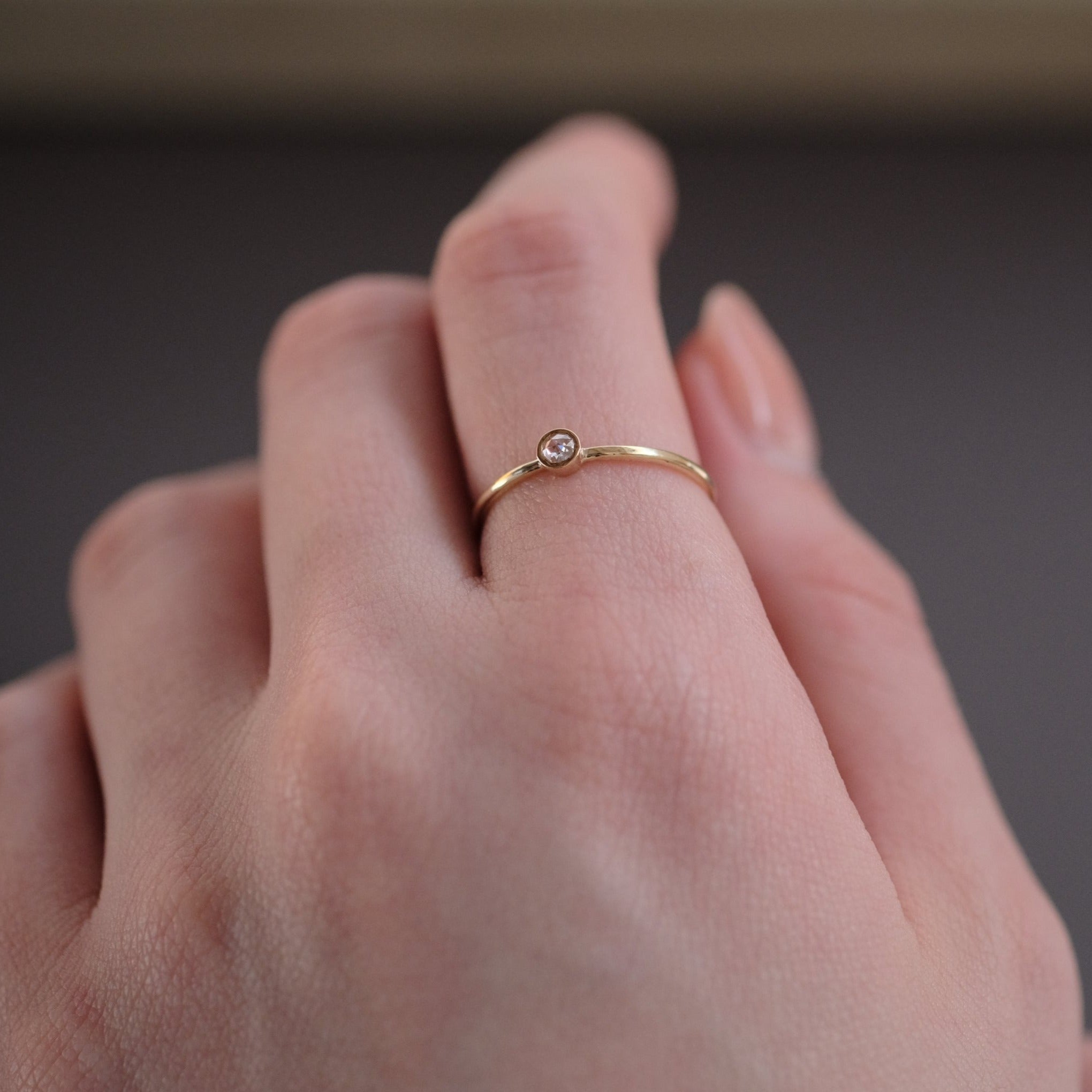 Toile by Atelier d'antan：Rosecut Dia Ring A301202AR201