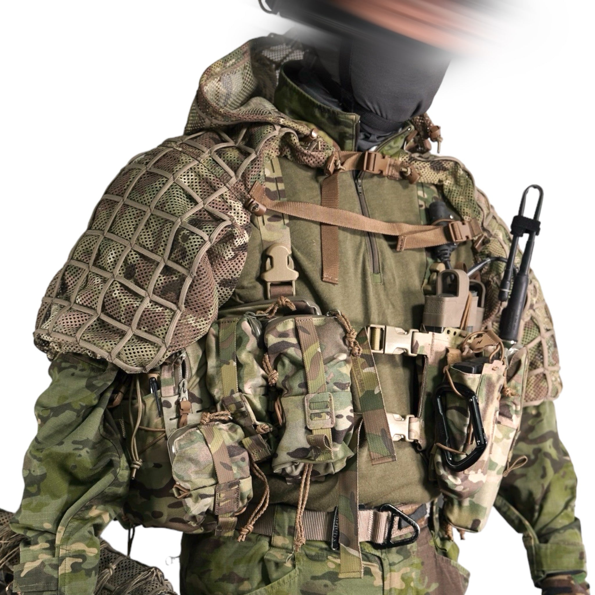 AGG / VTG MAMUSI GHILLIE - HOOD & SHOULDER – VOLK TACTICAL GEAR