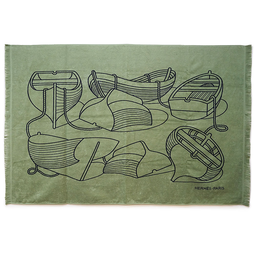 楽天市場】【中古】未使用品 HERMES エルメス ビーチタオル タラサ