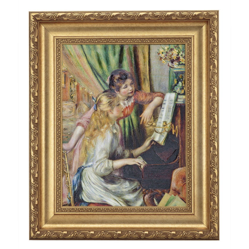 楽天市場】【受注生産品】 ルノワール【ピアノを弾く二人の少女】［ac