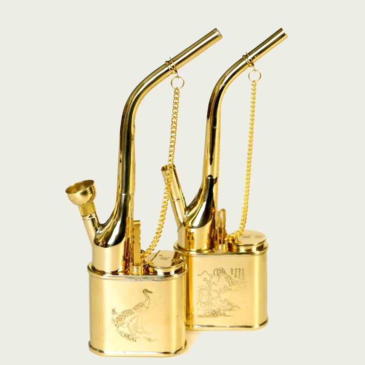 楽天市場】卓上サイズの紙巻き＆刻みタバコ用水パイプ チャイナブラス