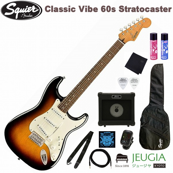 楽天市場】Squier by Fender Classic Vibe 60s Stratocaster 3-Tone