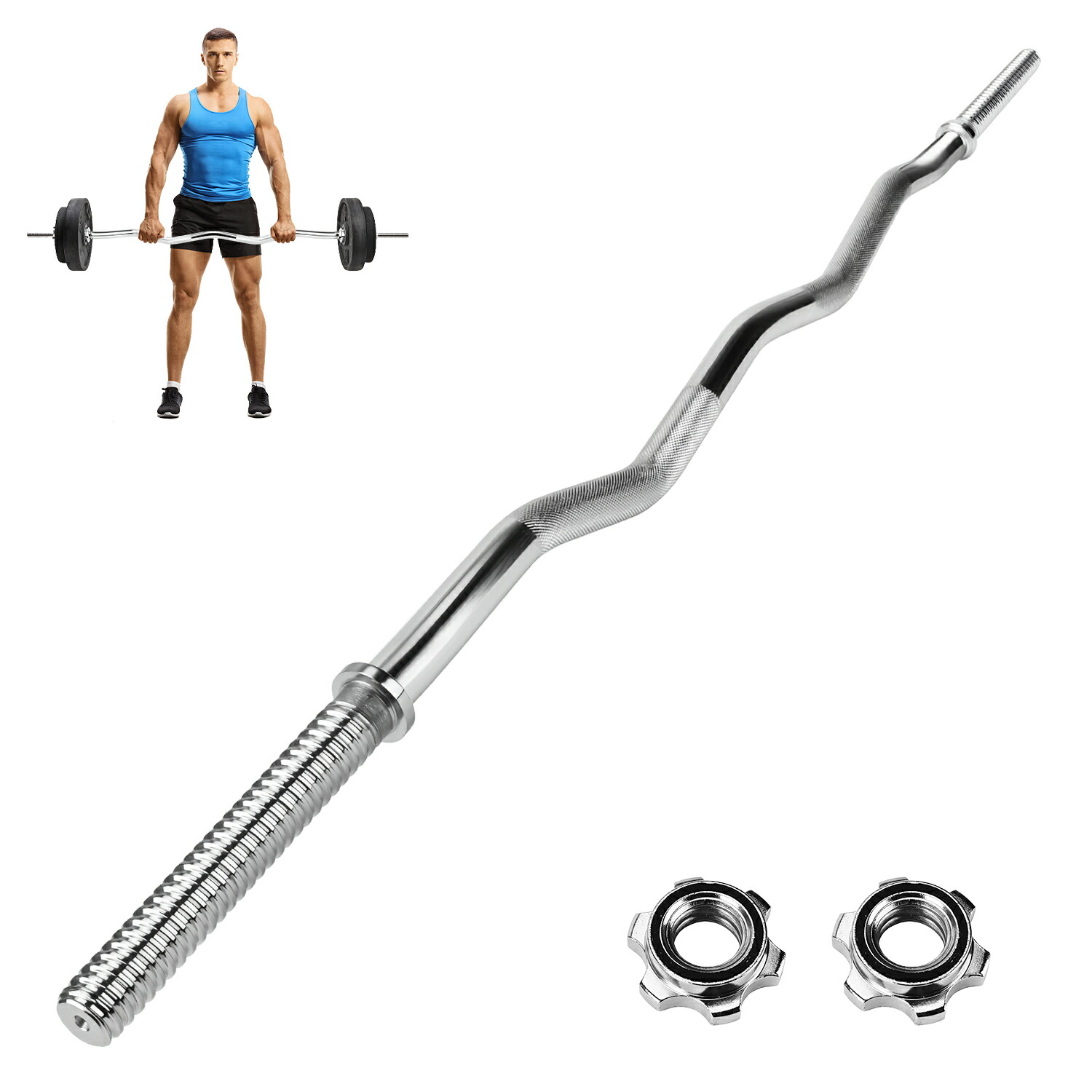 ezバー重量固定 35kg フィクスドバーベル ezバー重量固定 35kg