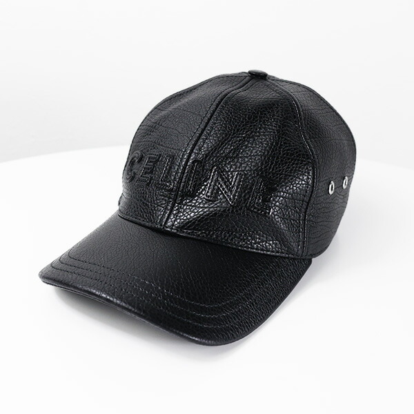 楽天市場】CELINE セリーヌ Logo Leather Baseball Cap カーフスキン