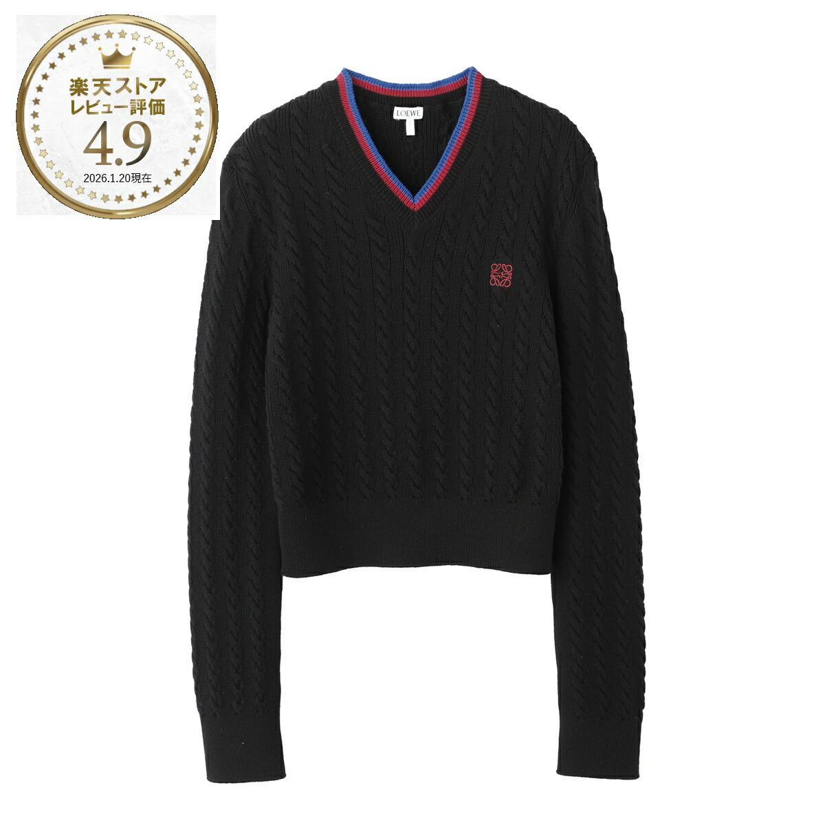 楽天市場】LOEWE ロエベ ANAGRAM WOOL SWEATER ニット セーター ウール