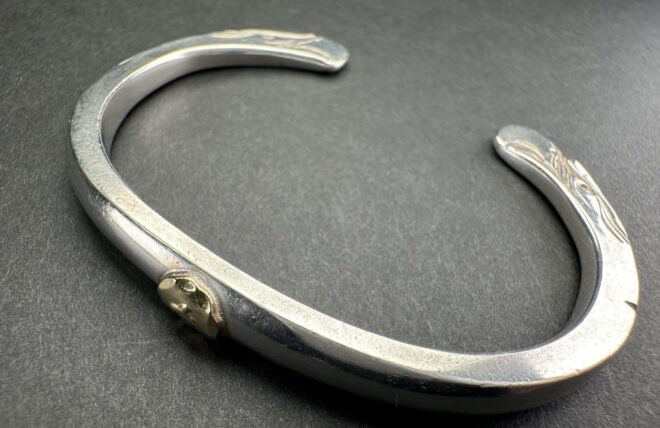 楽天市場】ゴローズ goro's 新品 平打ちブレス (S) バングル