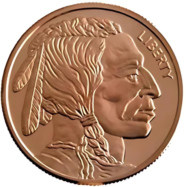 楽天市場】バッファロー ラウンド コイン - 銅 1 AVDP オンス、.999