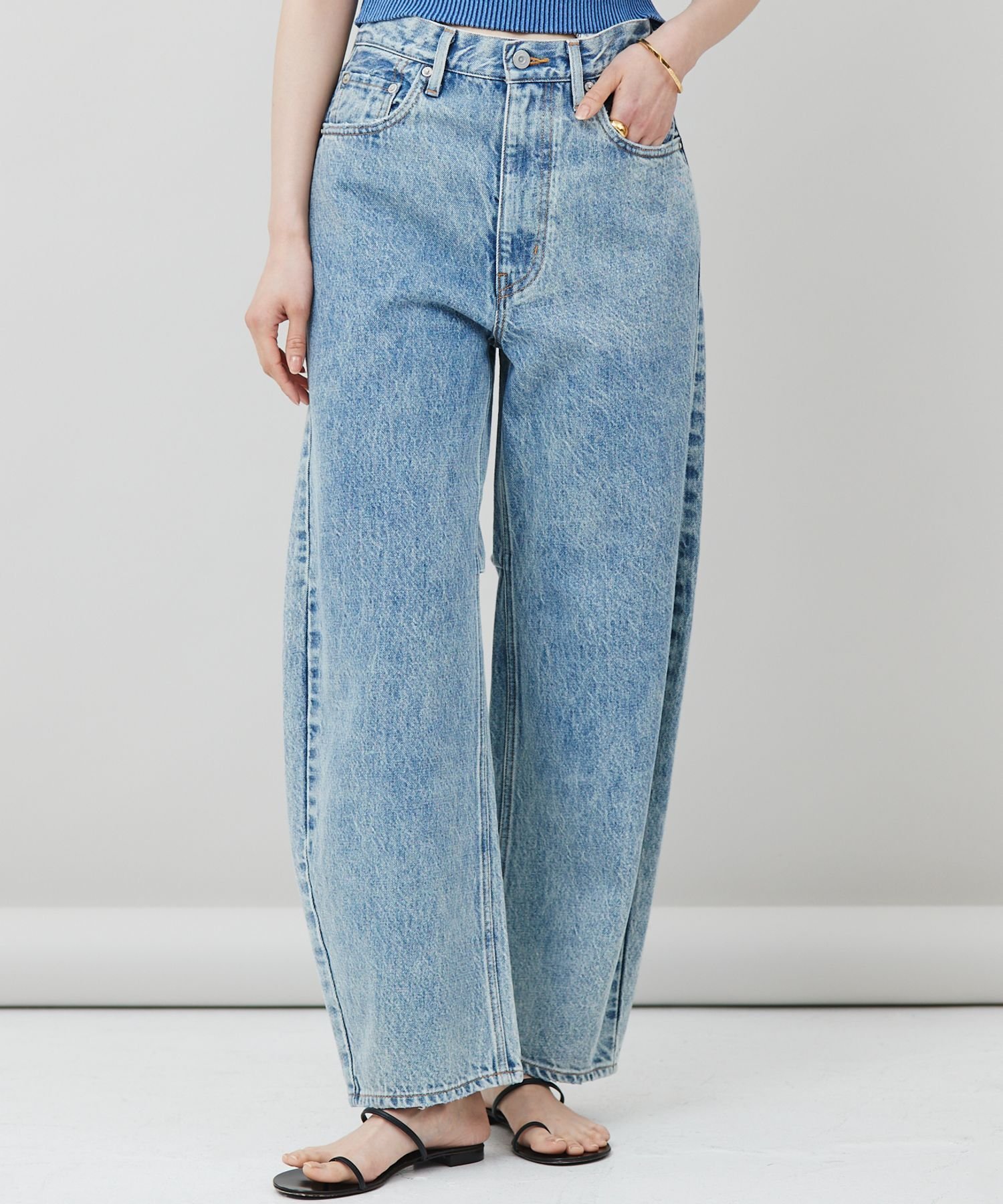 Curensology ＜&RC＞カーヴィーデニムパンツ カレンソロジー パンツ