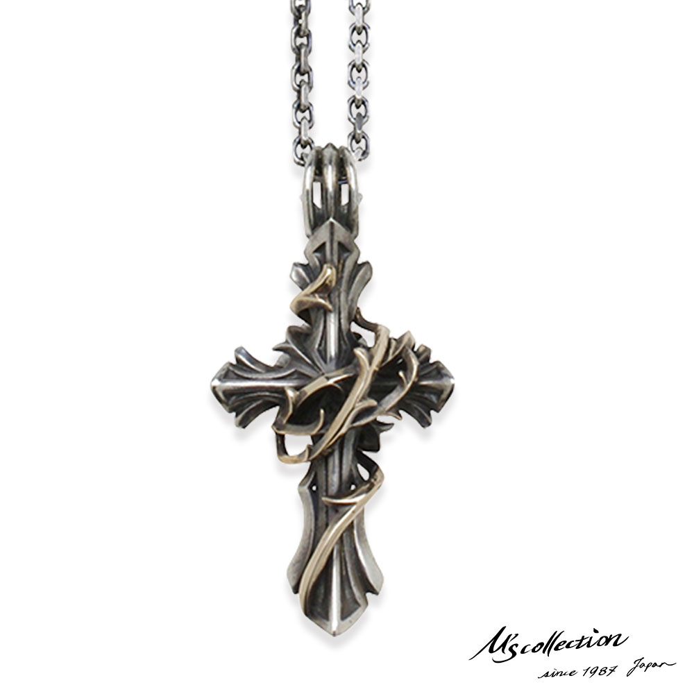 楽天市場】エムズコレクション THORN ブランブル クロス ペンダント