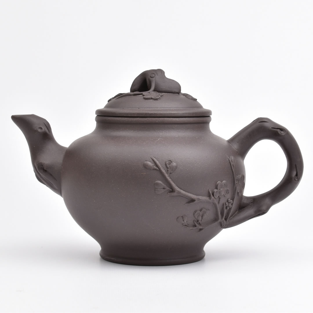 楽天市場】宜興紫砂壺・小倣古（丁涛・濃茶）170ml 中国茶用茶壺・急須