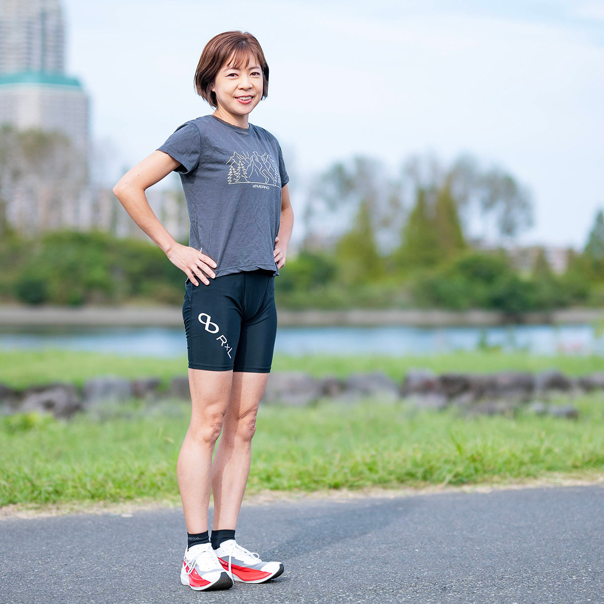 RUN STYLE HALF ランニング 3ポケット ハーフタイツ(ユニセックス