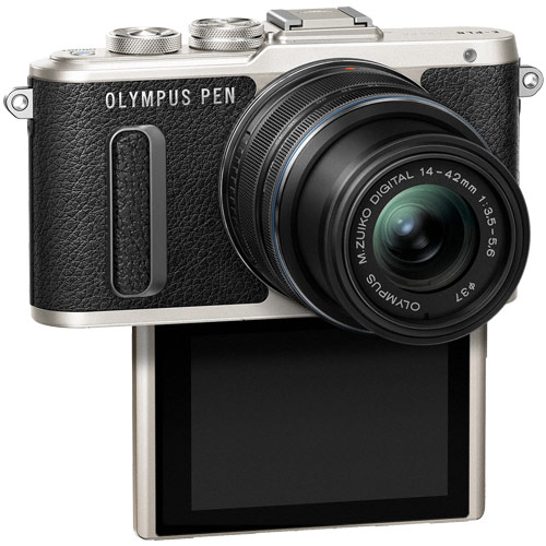 オリンパス PEN E-PL8 EZダブルズームキット ブラック｜ミラーレス一眼