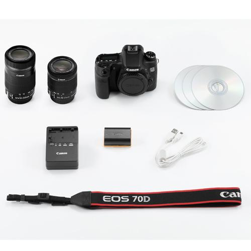 キャノン【Canon】EOS70D ダブルズームキット➕パンケーキレンズの