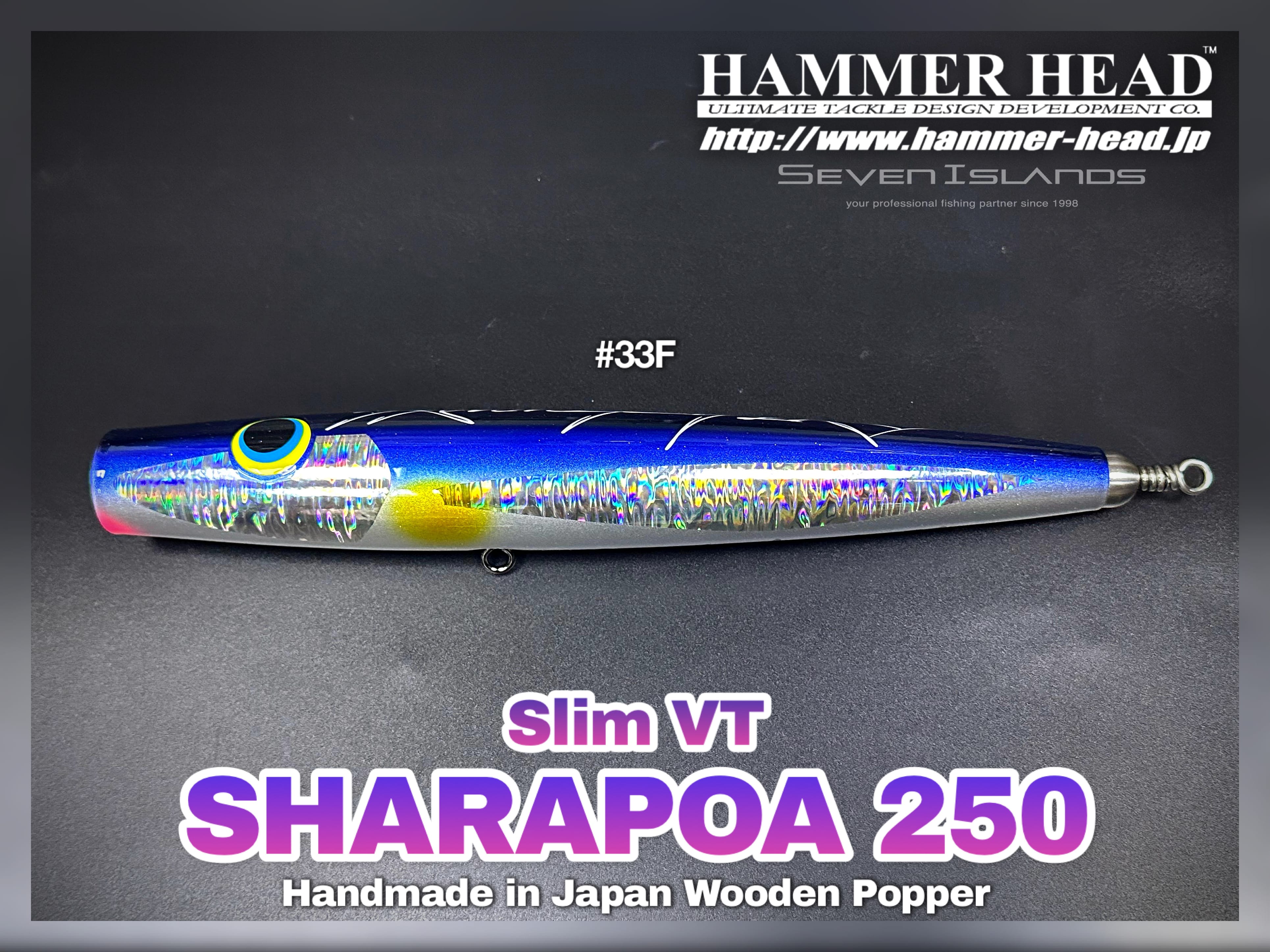 HAMMER-HEAD Sharapoa 250 Slim VT Wooden Popper