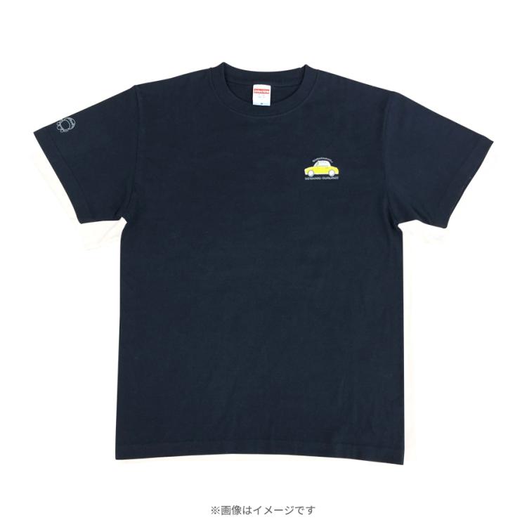バナナマンのせっかくグルメ!!／Tシャツ(ホワイト/ネイビー) | TBS