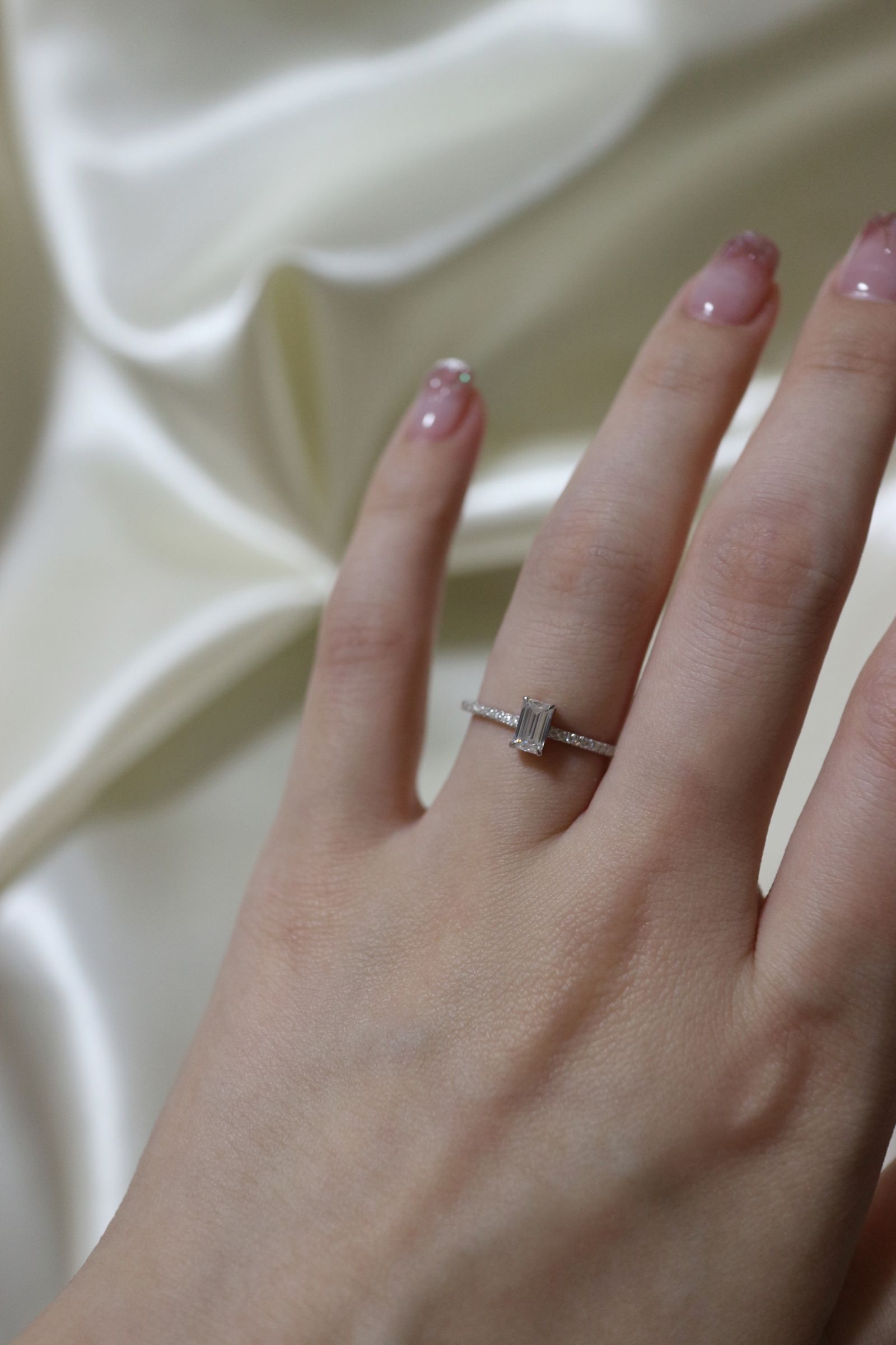 GYPPHY - 【即納】EMERALD MOISSANITE FULL ETERNITY RING