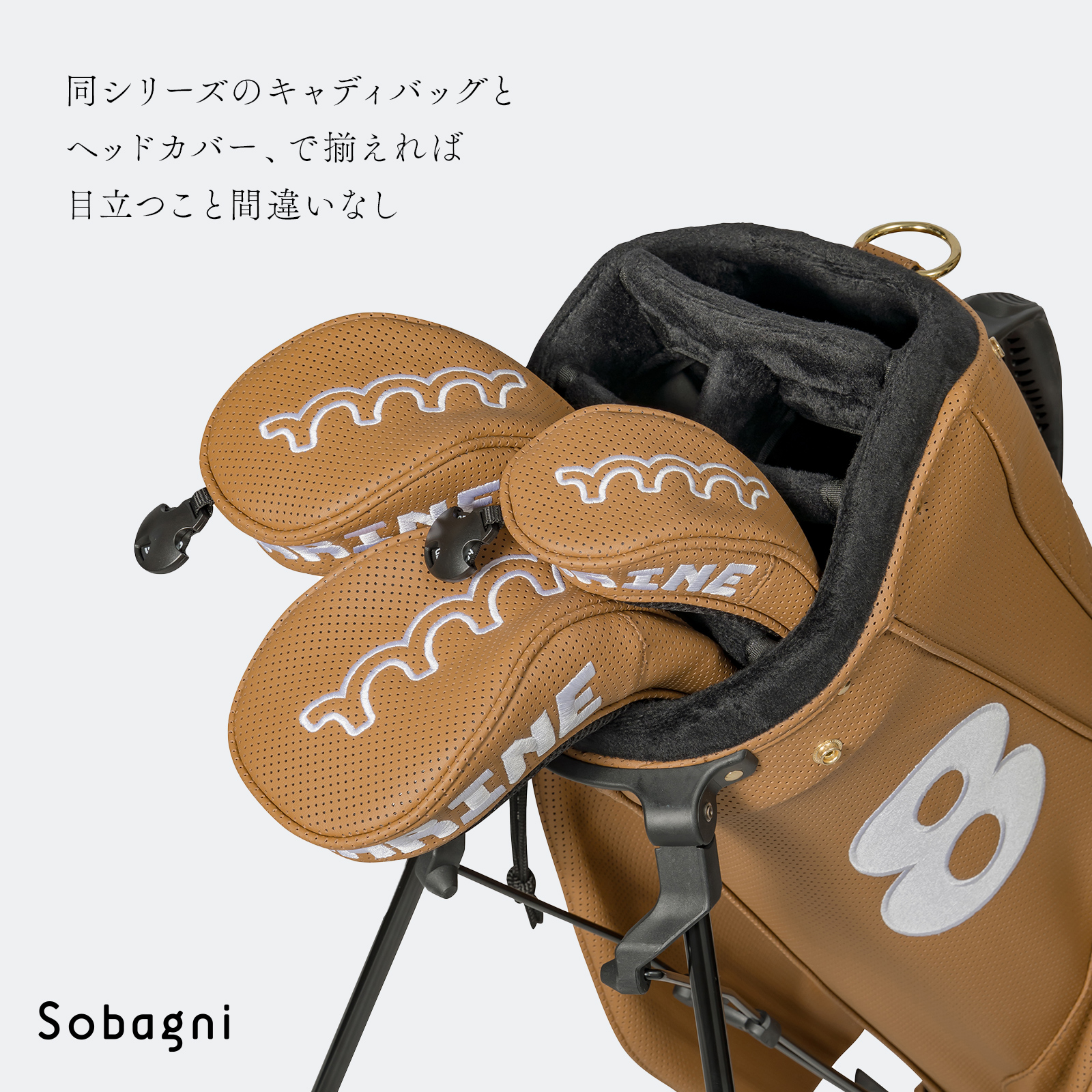 muta CONTINUA パンチングエシカルレザー25SS キャディバッグ