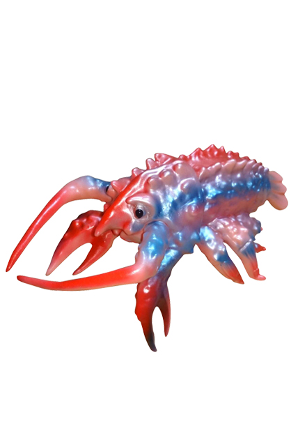 マルサン マルサンのソフト怪獣シリーズ エビラ350 昭和90年版ピンク