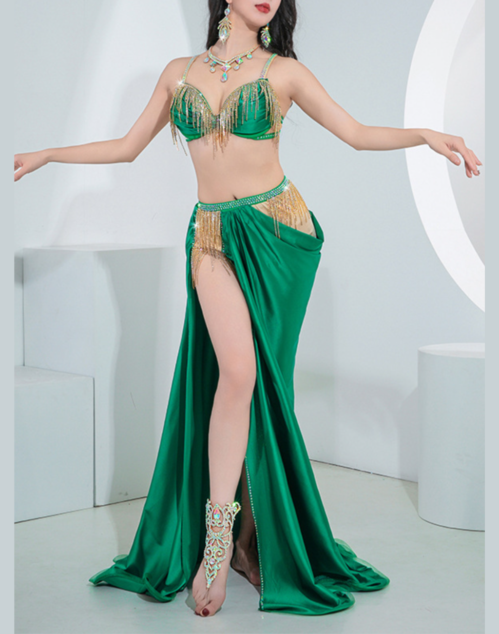 送料無料】即納 ベリーダンス オリエンタル 衣装 ベリーダンス衣装