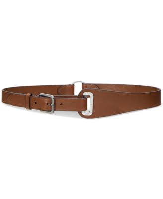 Lauren Ralph Lauren Leather Grommet Strap Belt - Macy's
