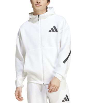 adidas Men's Z.N.E. Classic-Fit Long-Sleeve Zip-Front Logo Hoodie
