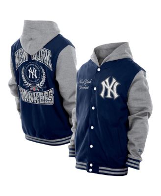 New Era Men's Navy New York Yankees Throwback Prep Full-Snap