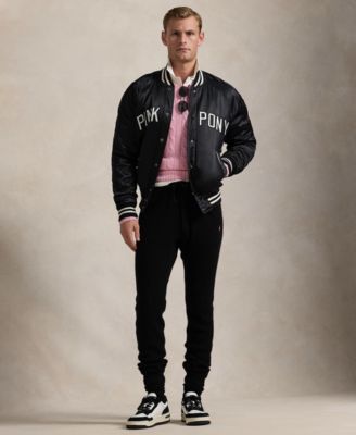 Polo Ralph Lauren Unisex Pink Pony Satin Baseball Jacket - Macy's