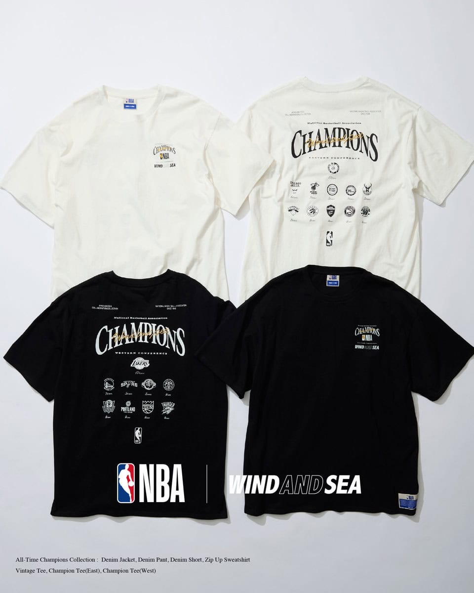 NBA×WIND AND SEAコラボ】第6弾のテーマはCHAMPIONS。豪華な