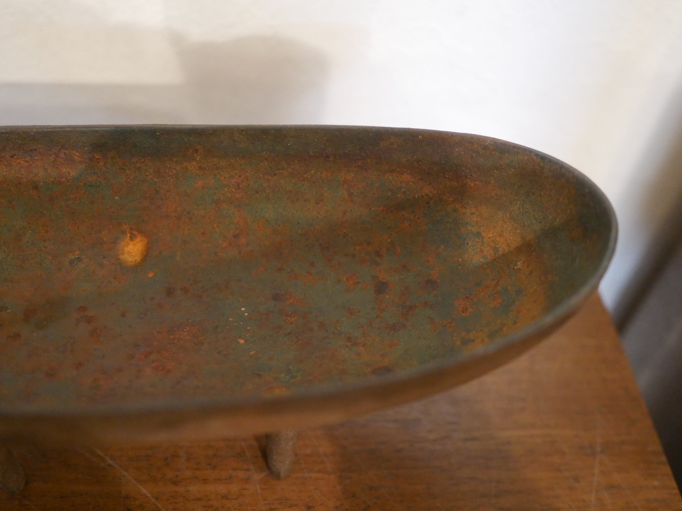 南部鉄器 三つ足水盤 花器 鋳物 鋳造 ヴィンテージ 伝統工芸