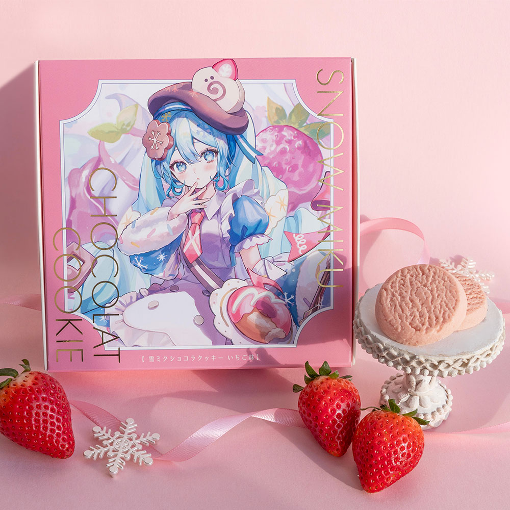 グッズ]雪ミクショコラクッキー いちご味（クリアカード入り）｜SNOW