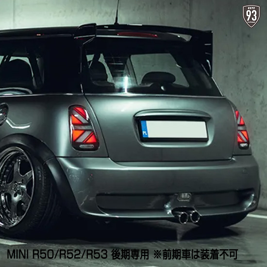 MINIミニR50系ユニオンジャックテールランプ スモーククリア【R50/R53