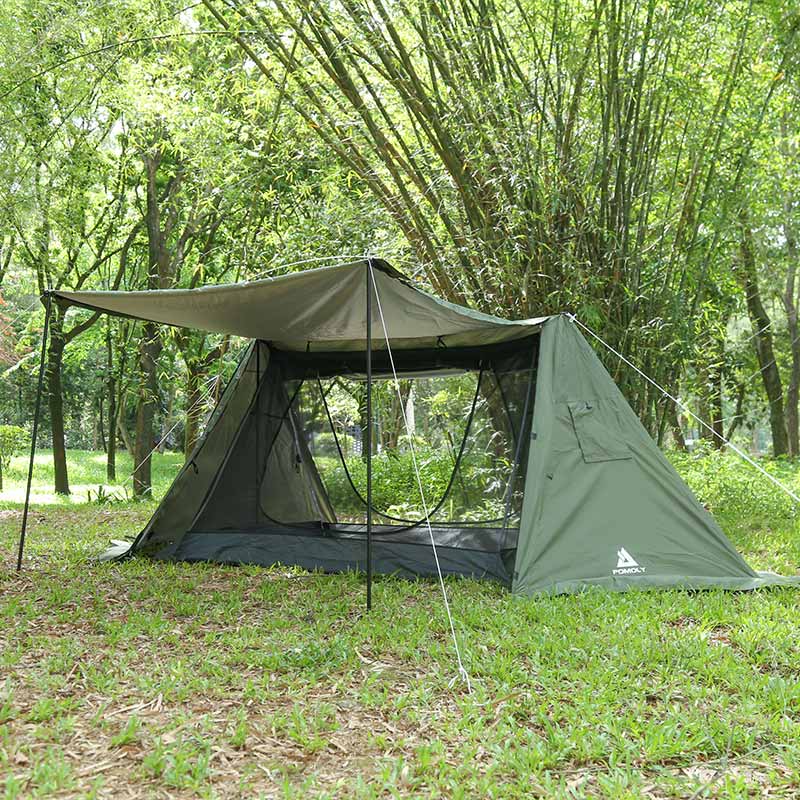 POMOLY パップテント （煙突 穴）1-2人用