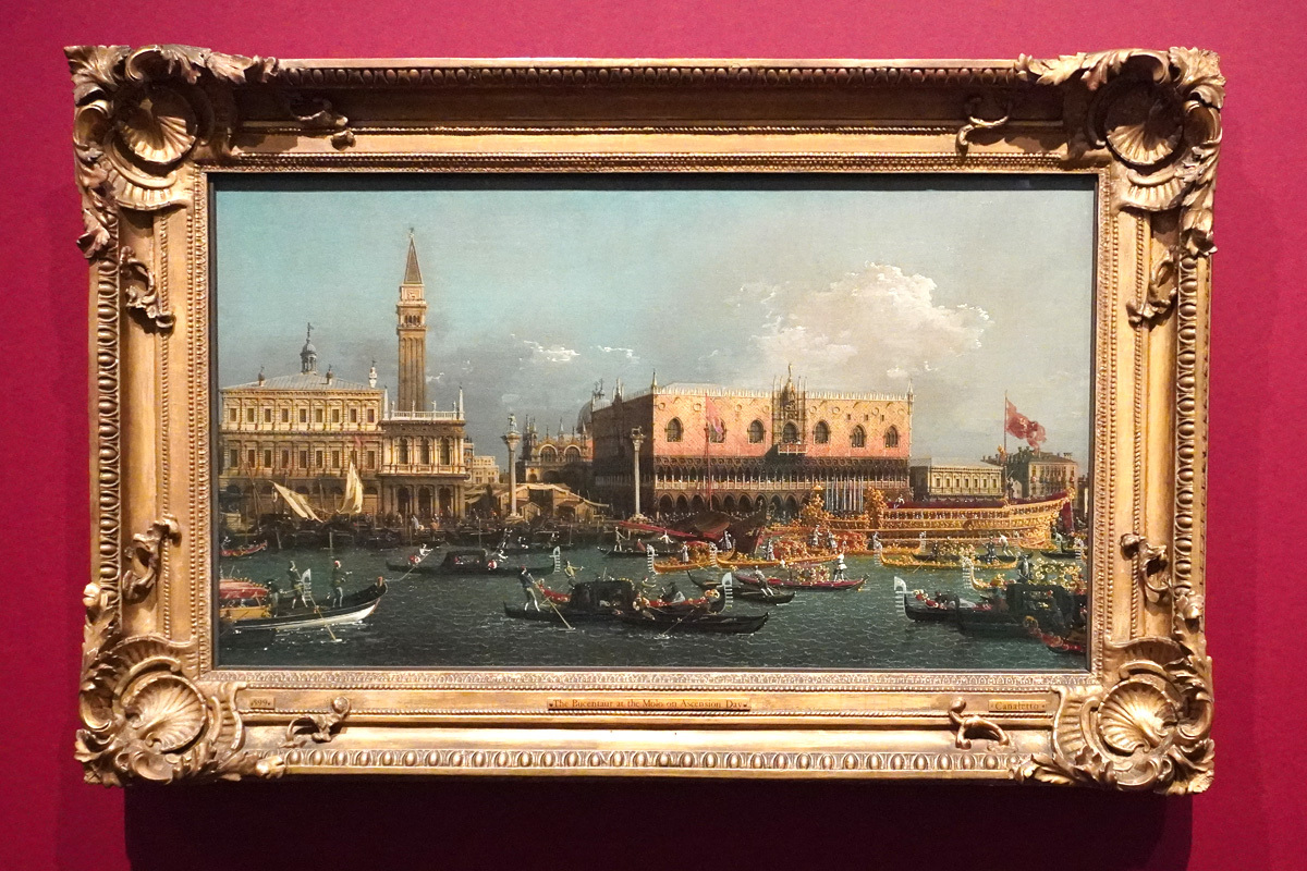 ヴェネツィアの澄んだ空やまばゆい水面、街並みが広がる 『カナレット