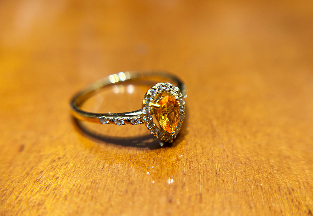 K18スペサルティンガーネットリング0.45ct_10万円均一