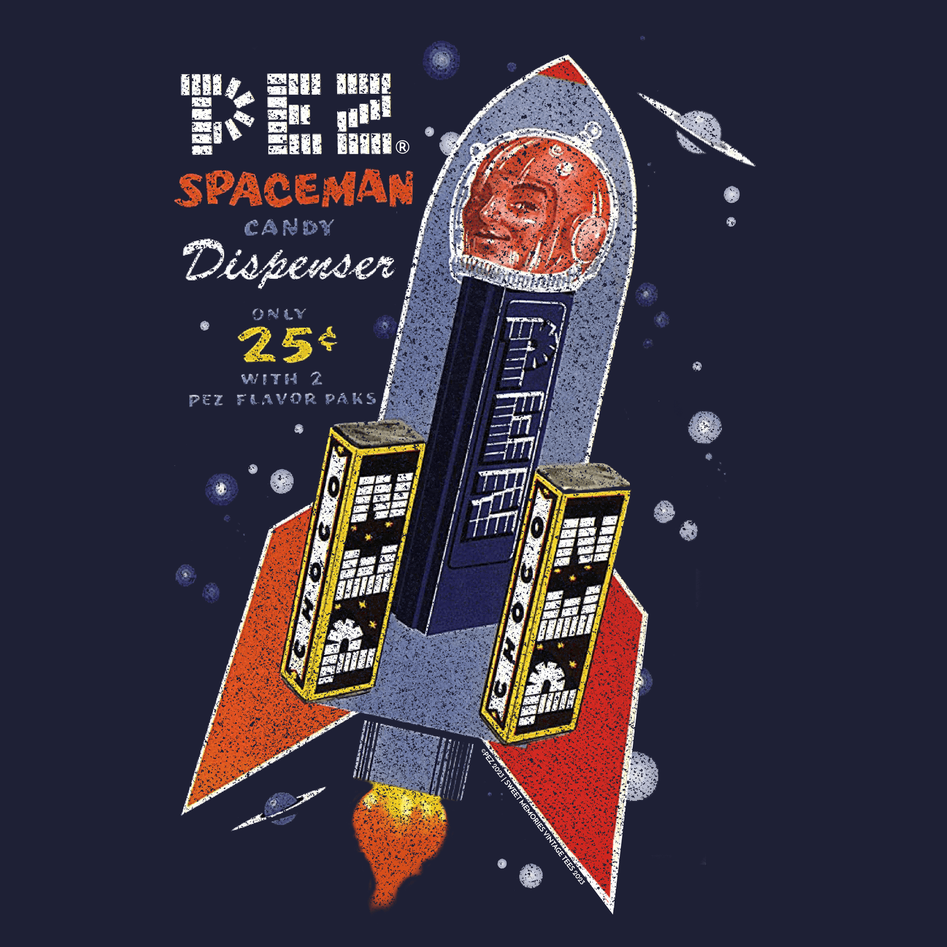PEZ® Vintage Spaceman Candy Dispenser Ad Tee – Sweet Memories
