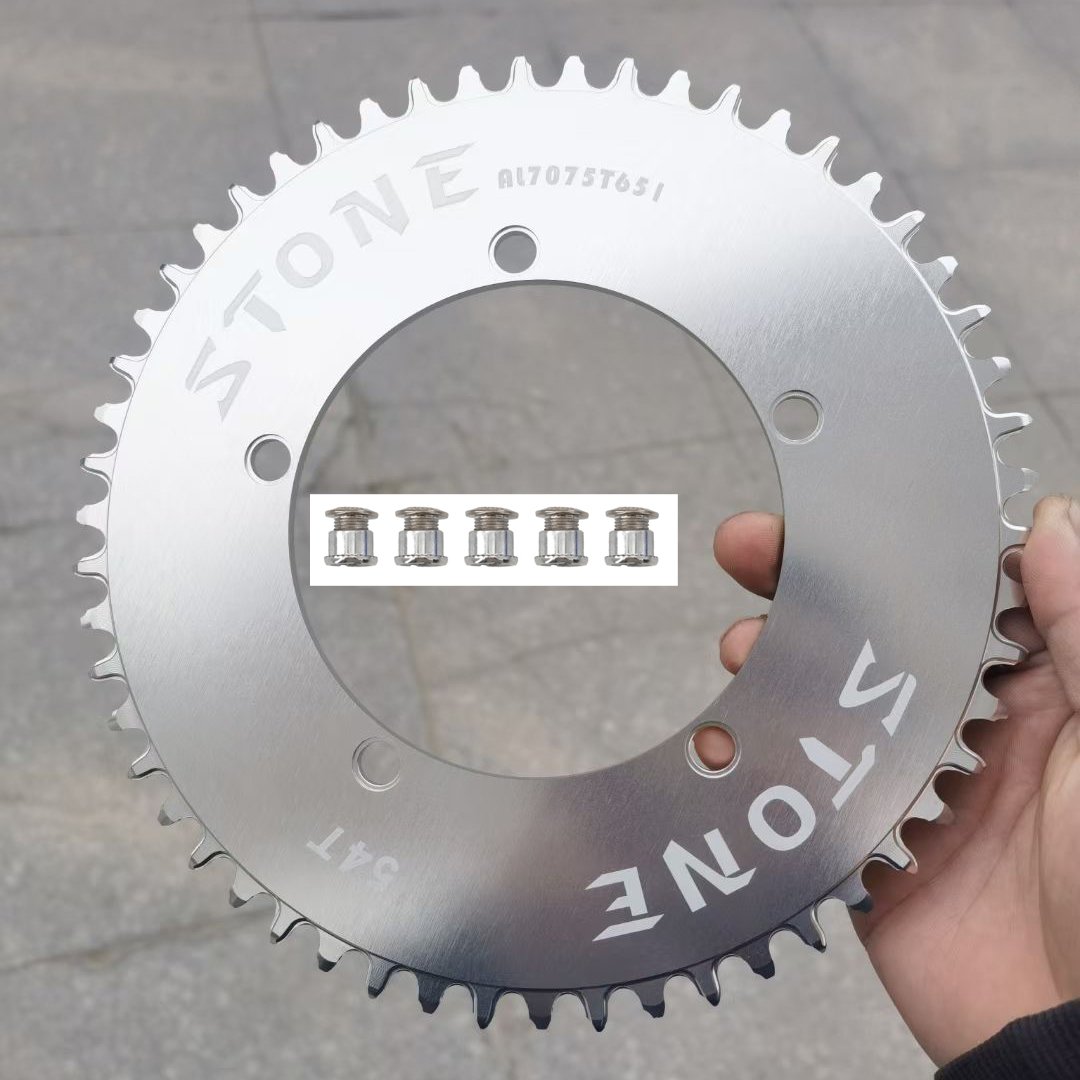 Stone 144BCD フィクシーバイク用ラウンドチェーンリング ナローワイド