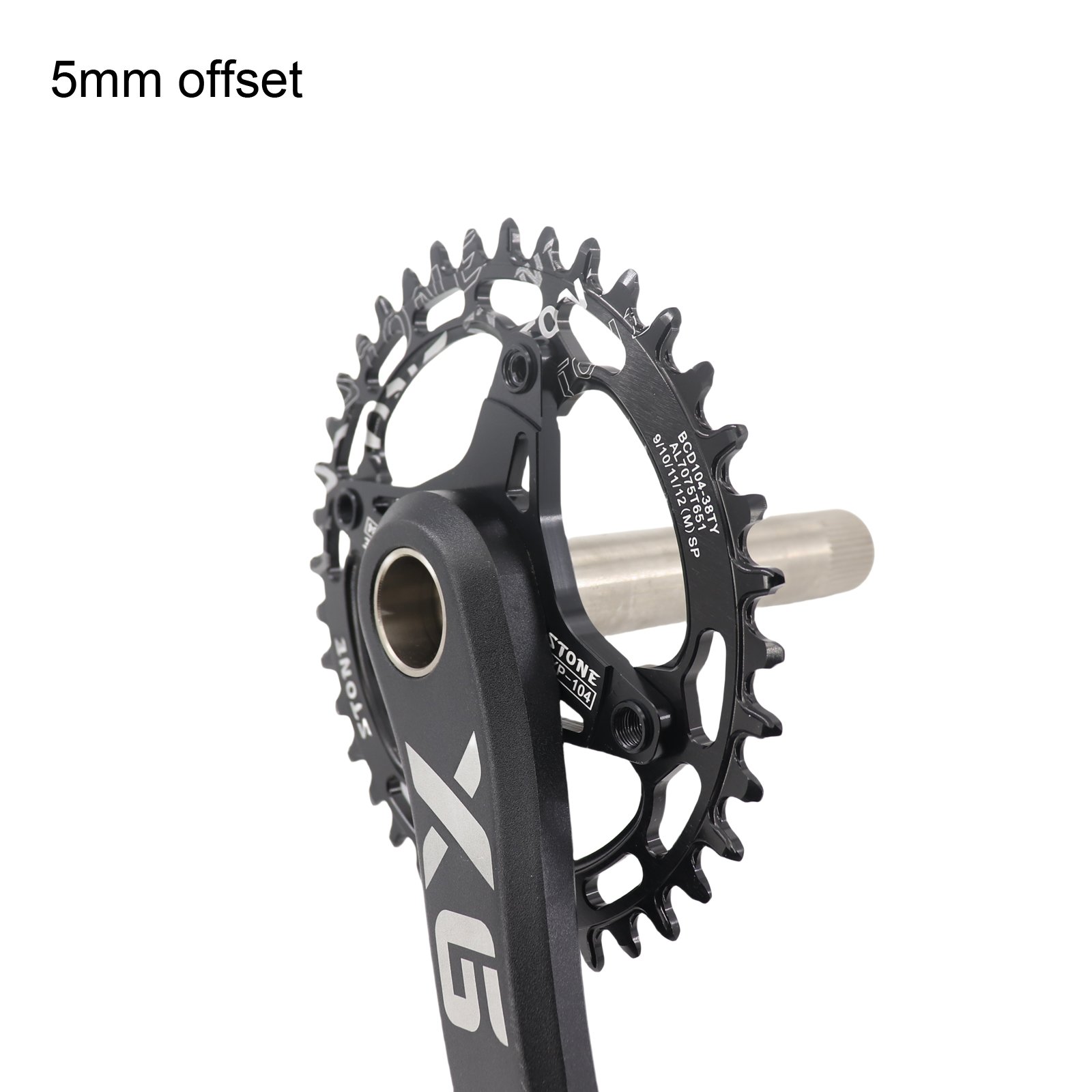 Stone チェーンリングスパイダー 0mmオフセット GXP～104BCD SRAM BB30